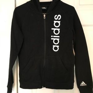 Adidas zip front hoodie boys